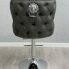 Valentino Hudson Grey PU Bar Stool