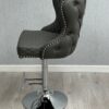 Valentino Hudson Grey PU Bar Stool