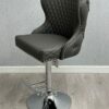 Valentino Hudson Grey PU Bar Stool