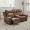 Barcelona Electric Recliner Sofa Brown 2 Seater