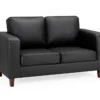 Box Sofa Black 2 Seater