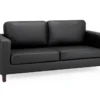 Box Sofa Black 3 Seater