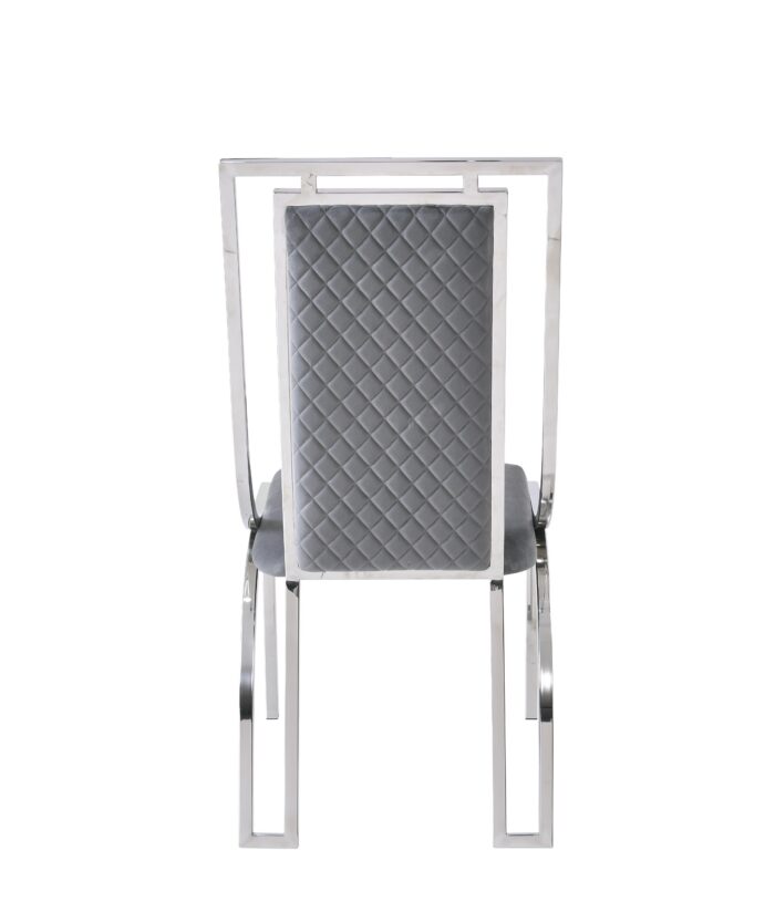 Windsor Grey & Silver Dining Chair