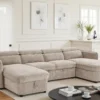 Capri Sofabed Beige U Shape Corner