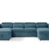Capri Sofabed Blue U Shape Corner