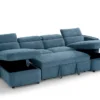 Capri Sofabed Blue U Shape Corner