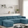 Capri Sofabed Blue U Shape Corner