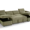 Capri Sofabed Green U Shape Corner