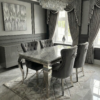 Henley Grey Velvet Knocker Back Chair