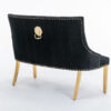 Majestic Gold Black High Back Bench