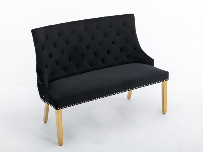 Majestic Gold Black High Back Bench