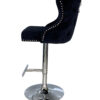 Valentino Black Velvet Bar Stool