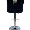 Valentino Black Velvet Bar Stool