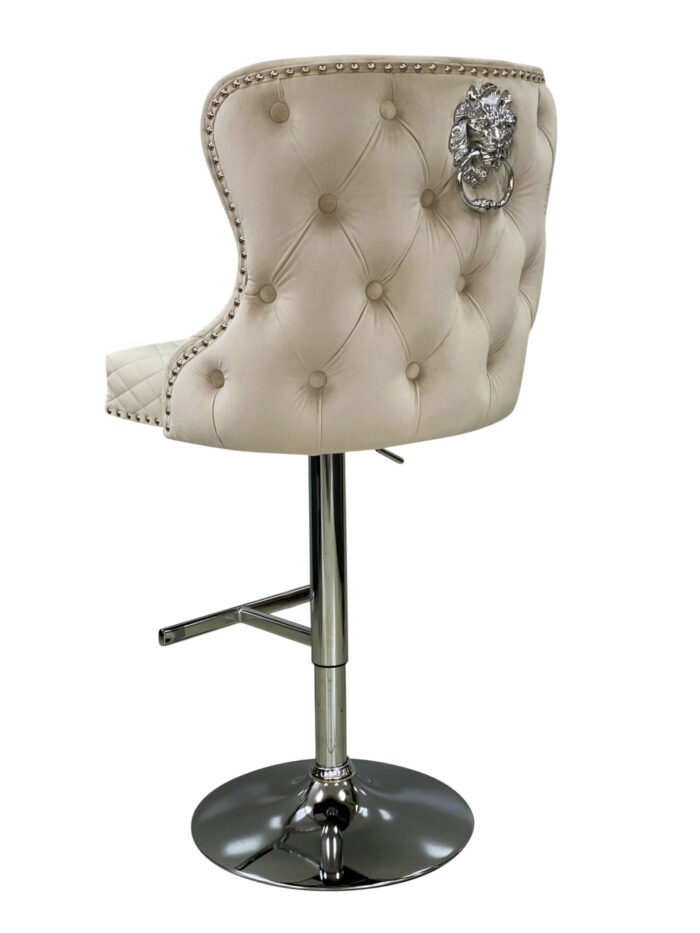 Valentino Mink Velvet Bar Stool