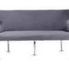 Valentino Grey Velvet Bench