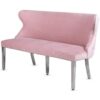 Valentino Pink Velvet Bench