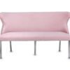 Valentino Pink Velvet Bench