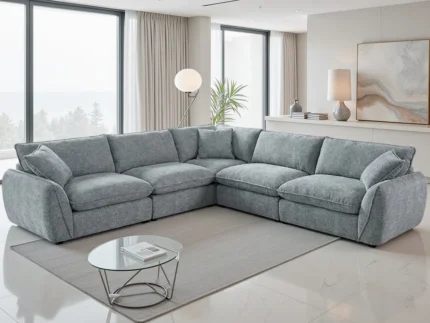 Berlin Sofa Grey Large Corner