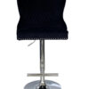 Valentino Black Velvet Bar Stool