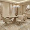 1 Gstaad Beige Extendable Stone Table