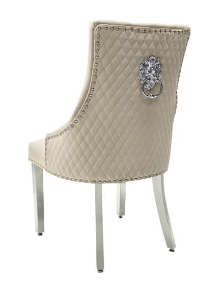 Majestic Mink Velvet Dining Chair Set of 2