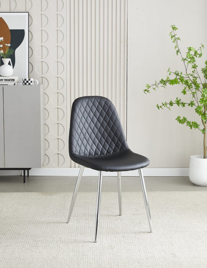 Mexico Black PU Dining Chair Set of 4