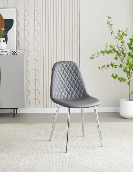 Mexico Grey PU Dining Chair Set of 4