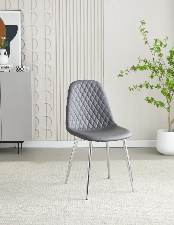 Mexico Grey PU Dining Chair Set of 4