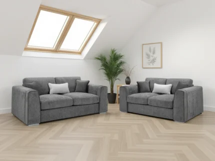 1028293_3122294 Naples Sofa Grey 3+2 Set