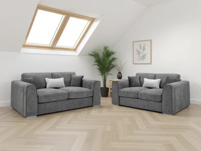 Naples Sofa Grey 3+2 Set