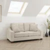 Nebraska Sofa Stone 3 Seater