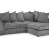 Harley Jumbo Sofa Grey Right Hand Facing Corner