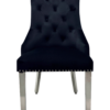 Majestic Black Velvet Dining Chair Set of 2