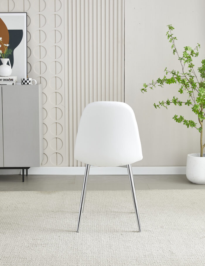 Mexico White PU Dining Chair Set of 4