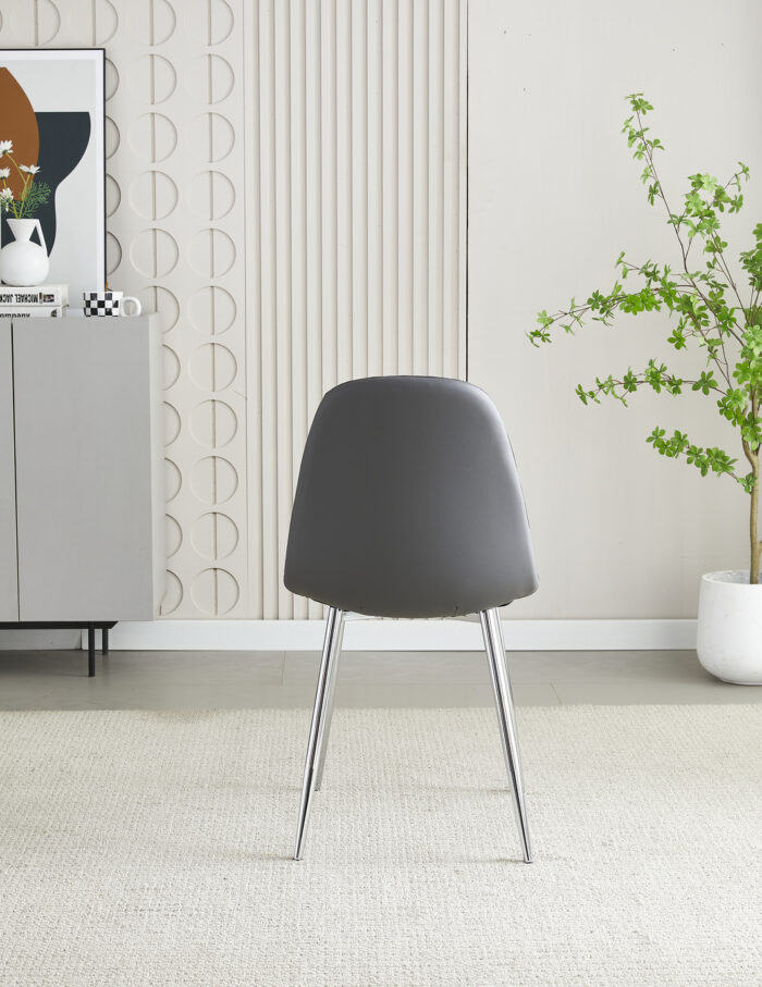 Mexico Grey PU Dining Chair Set of 4