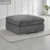 Naples Sofa Grey Footstool