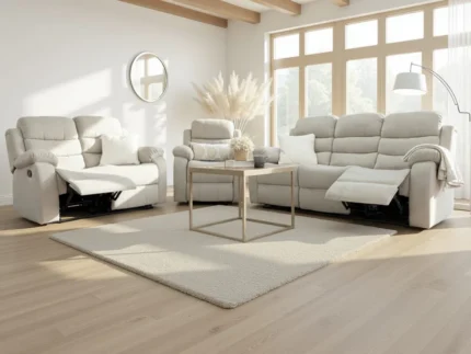 Stanley Manual Recliner Sofa Beige 3+2+1