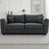Serena Sofa Black 3 Seater