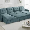 Moscow Sofabed Blue U Shape Corner