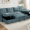 Moscow Sofabed Blue U Shape Corner