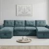 Moscow Sofabed Blue U Shape Corner