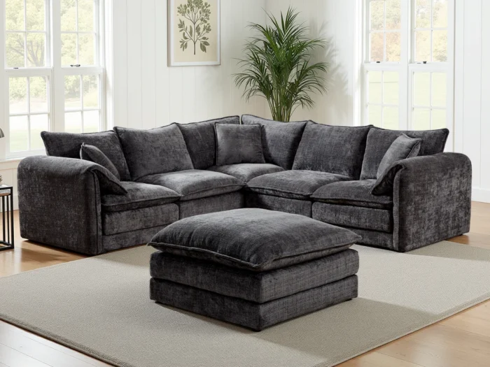 Solaya Sofa Black Large Corner