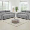 Toronto Electric Recliner Sofa Grey 3+2 Set