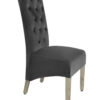 Sofia Grey Colour Chrome Leg Lion Knocker Dining Chair Set of 2