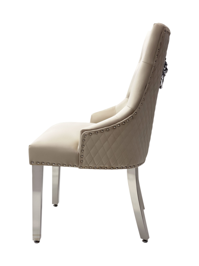 Majestic Mink Velvet Dining Chair Set of 2