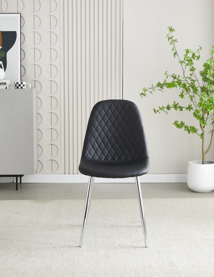 Mexico Black PU Dining Chair Set of 4
