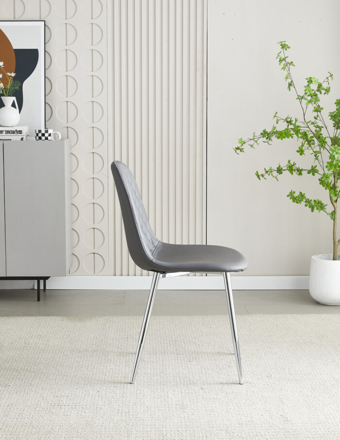 Mexico Grey PU Dining Chair Set of 4