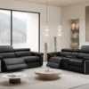 Somerville Electric Recliner Sofa Black 3+2 Set