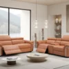 Somerville Electric Recliner Sofa Tan 3+2 Set