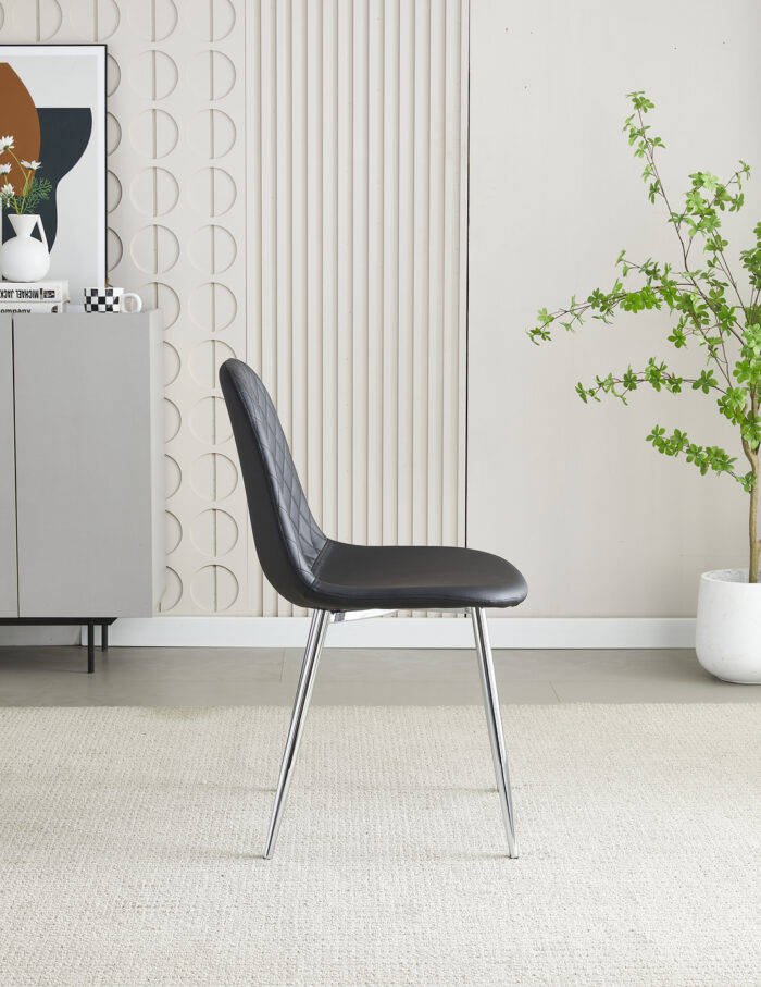 Mexico Black PU Dining Chair Set of 4